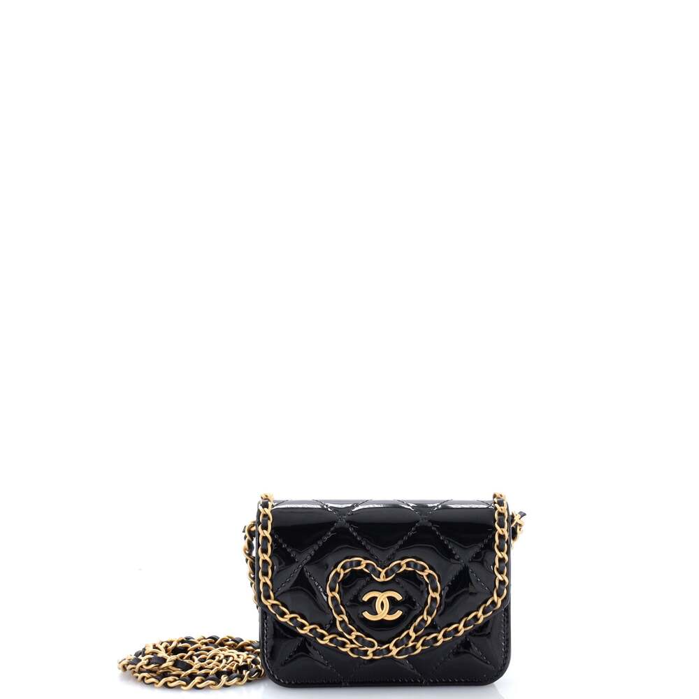 Chanel Heart Chain Flap Bag Quilted #269871C41B